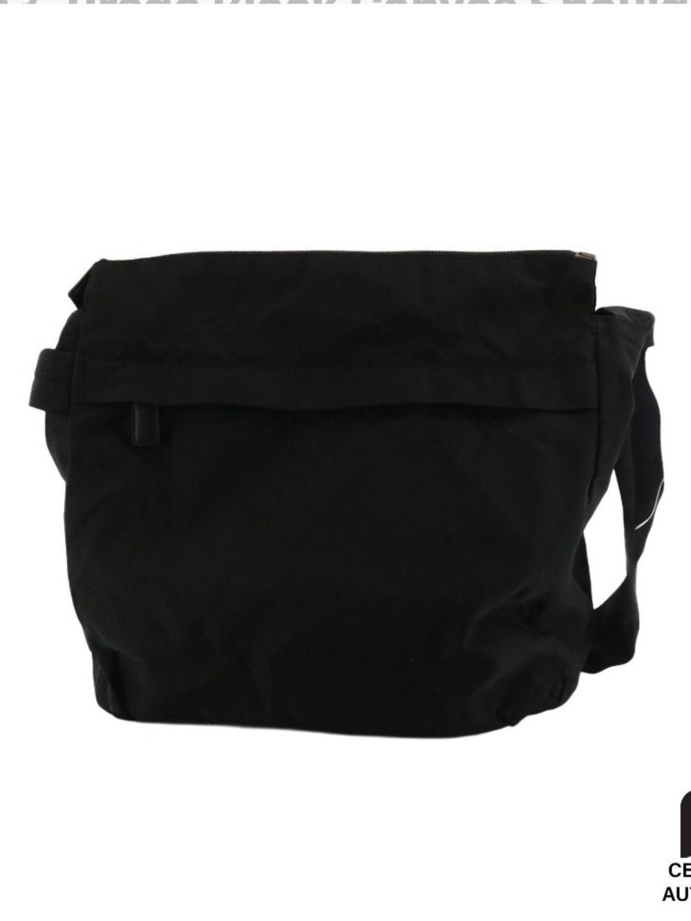 Prada Black Nylon Messenger Crossbody Clean Condition Includes COA - Picture 4 of 9